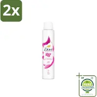 Dove – Deodorant Spray – Glow Up – 200 ml - Voordeelverpakking - 2 stuks - Anti-transpirant spray - Zweetvermindering