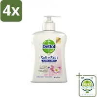 Dettol - Handzeep - Antibacterieel - Hydraterend - Kamille - 250 ml - Voordeelverpakking - 4 stuks - Handzeep - Antibacterieel