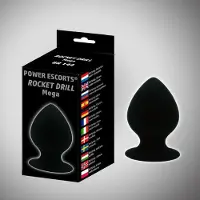 Power Escorts - BR144 - Rocket Drill Mega - 11,4 cm dia 6,2 cm - Mega plug - Mega suction cup