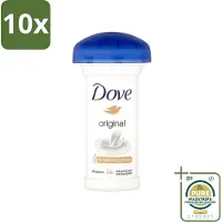 Dove 10 x - Deodorant - Roll-on - Original - Frisse geur en bescherming - 50 ml - Grootverpakking - Deodorant Stick - Anti-transpirant - Okselbescherming - Zweetgeur - Gevoelige Huid