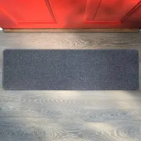 ANRO Schoonloopmat BOB Grijs 120x40cm – Tapijtloper Vuilvangmat Antislip Op Maat Entree Kantoor
