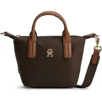 Tommy Hilfiger Dames Schoudertassen Popette Micro Tote - Bruin - Maat ONESIZE