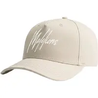 Malelions striped signature cap - almond