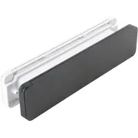 Homebox - de isolerende, tochtvrije en geluiddempende brievenbus – buitendeel aluminium zwart fijnstructuur coating - binnendeel in wit RAL9010