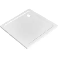 Adema Dawn douchebak - 100x100x4cm - vierkant SMC - glans wit