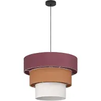Eglo Parogno Hanglamp - E27 - Ø 50 cm - Zwart/Rood/Oranje/Wit