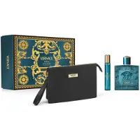 Versace Eros - Eau de Toilette 100ml + Eau de Toilette Travel Spray 10ml + Trousse