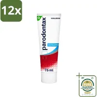 Parodontax - Tandpasta - Fluoride Vrij - 75ml - Voordeelverpakking - 12 stuks - Tandvleesbescherming - Tandplakverwijdering