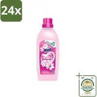 At Home - Wash - Wasverzachter - Pink Secrets - 20 Wasbeurten - Voordeelverpakking - 24 stuks - Wasverzachter voor kleding - Wasverzachter voor alle stoffen