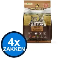 Wolfsblut 4x - Puppy Wide Plain - Hondenvoer Droogvoer - 1 kg