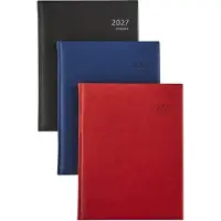 Brepols bureau agenda 2027 - OPTIVISION LARGE [0.117] - CLASSICA - Bureau agenda - 1 week op 2 pagina's - Weekoverzicht - Blauw - 17.1 x 22 cm