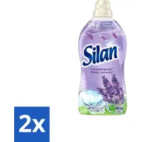 Silan 2 x – Wasverzachter – Lavendelgeluk – 1144 ml - Wasverzachter - Wasverzachter Lavendel - Wasverzachter Voor Kleding - Wasverzachter Voor Textiel - Wasverzachter Voor Wasmachine