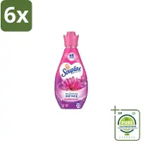 Soupline – Wasverzachter – Infinite Freshness Floral Happiness – 800 ml - Voordeelverpakking - 6 stuks - Wasverzachter - Frisheid