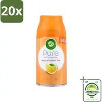 Air Wick 20 x - Luchtverfrisser Navulling - Mediterrane Zon - Automatische Spray - 250 ml - Grootverpakking - Luchtverfrisser - Automatische Geur - Zonnige Geur - Bloemige Geur - Geur Neutralisatie
