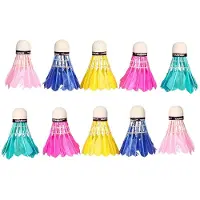 Active Sport Active Sports Badminton Shuttles - 10x stuks - met veren - gekleurd mix - sport