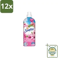 Soupline – Wasverzachter – Japanse Tuin – 950 ml - Voordeelverpakking - 12 stuks - Zachte wasgoed - Geur