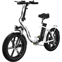 Evercross EK6 Opvouwbare Elektrische Fatbike - 20 inch - 13Ah - 25 km/u - 7 Versnellingen - Zwart