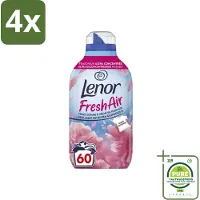 Lenor – Wasverzachter – Bloesem – 60 Wasbeurten – 840 ml - Voordeelverpakking - 4 stuks - Wasverzachter - Buitenluchtfrisheid