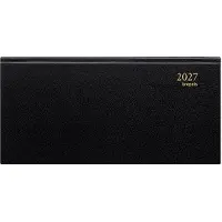 Brepols agenda 2027 - BREPRINT [0.074] - 14M - LIMA - Zakagenda - 1 week op 2 pagina's - Weekoverzicht - Zwart - 16.6 x 8.1 cm