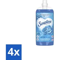 Soupline 4 x – Wasverzachter – Active Fresh Frisheid van Blauwe Anjer – 2 L - Wasverzachter - Frisheid - Blauwe Anjer - Wasgoed - Kleding