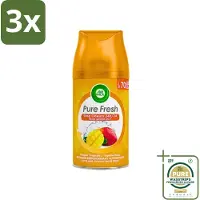 Air Wick 3 x Freshmatic - Luchtverfrisser Navulling - Tropische Mango - 250ml - Grootverpakking - Tropische Mango - Geurverspreider - Geur - Luchtverfrisser - Navulling