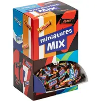 Mars Miniatures Mix 3 kg - , Snickers, Twix & Bounty - individueel verpakte mini chocoladerepen - uitdeelchocolade