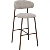 Goossens Barstoel Siem - Zonder Armleuning - Stof - Beige