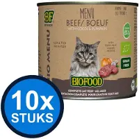 Biofood 10x - Organic Rund Menu Blik - Kattenvoer Natvoer - 200g