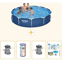 Bestway Steel Pro, ronde opblaasbare zwembad - 366x76 cm - 5-delig, model S22750