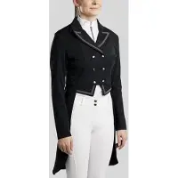 Montar FW25 MoGloria Gun Metal Caviar Tape en Crystal Tailcoat Zwart Maat 46