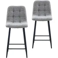 DS4U - Hugo barkruk 65 cm - Set van 2 - Taupe - Stof