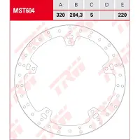 TRW Remblok met ABE VOOR MST604 D: 320, star