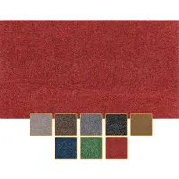 ANRO Deurmat Rood 100x50cm – Schoonloopmat Antislip Wasbaar Voordeur Hal Binnen & Buiten Op Maat