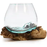 Ancient Wisdom Gesmolten glas op zeldzaam parasietenhout