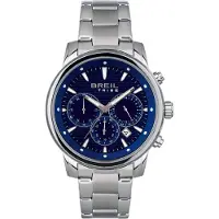 Breil Analoog horloge 'Caliber' navy / enziaan / zilver