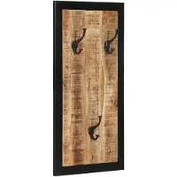 vidaXL Kapstok 40x2x80 cm massief ruw mangohout