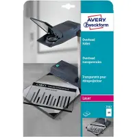 Avery-Zweckform Overhead 3562 Folie voor overheadprojectoren DIN A4 Laser (zwart/wit), Kopiëren (zwart/wit) Transparant 25 stuk(s)