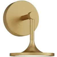 ELSTEAD Wandlamp Issa, dimbaar, messing / goud, Badkamer, Aluminium, wandlamp