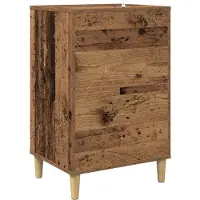 vidaXL - Draaitafelstand - Oud - hout - 47 - x - 39,5 - x - 74,5 - cm - Bewerkt - hout