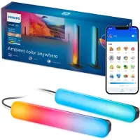 Philips Smart Lighting Smart Lighting - Gekleurd En Instelbaar Wit Licht Muzieksynchronisatie Wall Washer 30cm Wifi Slimme Binnenarmatuur Meerkleurig