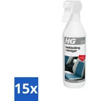 Hg 15 x Bekledingreiniger 500 ml - Bekleding Reinigen - Vlekken Verwijderen - Vuilafstotend - Auto Bekleding Reinigen - Caravan Bekleding Reinigen