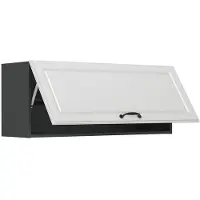Vicco Hangkast R-Line, Wit landelijk/Antraciet, 100 cm Plat