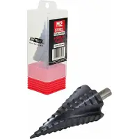 AWTOOLS conische boor met spiraalvormig profiel, materiaal M2-TiAlN, diameter 4-22 mm, blauw