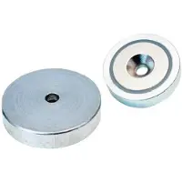 Slice NdFeB-magn. plaatgrijper m.boor 20 x 6,0 mm
