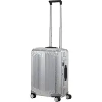 BOSS | Samsonite koffer van zilverkleurig aluminium in handbagageformaat 55 cm