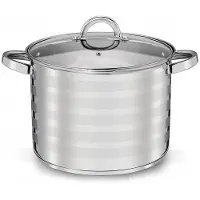 Tadar Grote RVS Pan met Deksel - 18L - Inductie Geschikt
