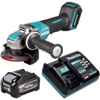Makita GA 047 GZ Accu haakse slijper 40 V max. 125 mm X-LOCK Brushless Solo - zonder accu, zonder lader