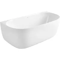 REA Wandbad Van Acryl Eris 160cm Zwarte stopkap