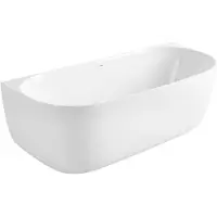 REA Wandbad Van Acryl Eris 170cm Zwarte stopkap