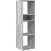 vidaXL Boekenkast 34x31x112 cm bewerkt hout grijs sonoma eikenkleurig